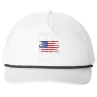 Military Veteran Funny American Flag Grumpy Old Vet Snapback Five-Panel Rope Hat