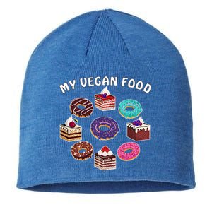 My Vegan Food Cake Muffin Pastry Sweet Doughnuts Great Gift Sustainable Beanie