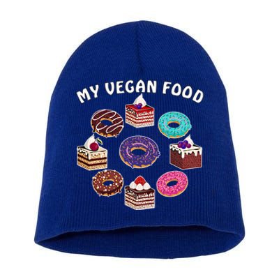 My Vegan Food Cake Muffin Pastry Sweet Doughnuts Great Gift Short Acrylic Beanie