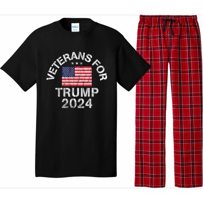 Military Veterans For Trump 2024 Meaningful Gift Pajama Set