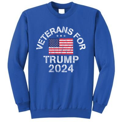 Military Veterans For Trump 2024 Meaningful Gift Sweatshirt