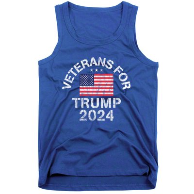 Military Veterans For Trump 2024 Meaningful Gift Tank Top