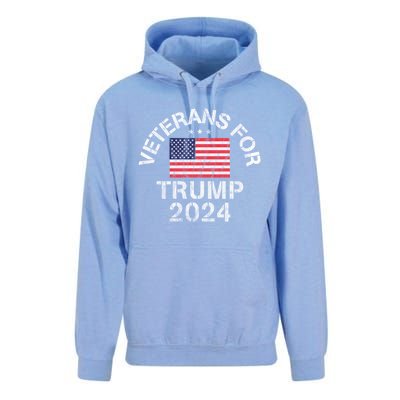 Military Veterans For Trump 2024 Meaningful Gift Unisex Surf Hoodie