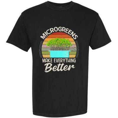 Microgreens Vegan Funny Microgreen Farmer Gardening Garment-Dyed Heavyweight T-Shirt