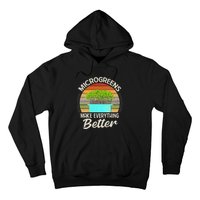 Microgreens Vegan Funny Microgreen Farmer Gardening Hoodie