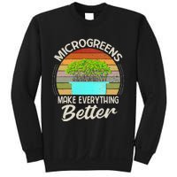 Microgreens Vegan Funny Microgreen Farmer Gardening Sweatshirt