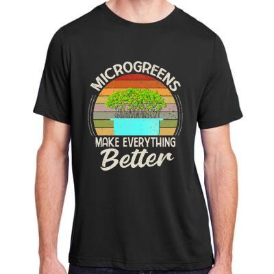 Microgreens Vegan Funny Microgreen Farmer Gardening Adult ChromaSoft Performance T-Shirt