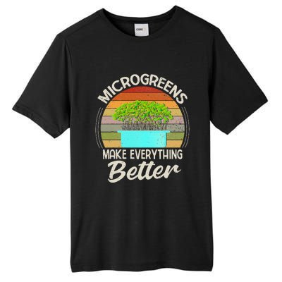 Microgreens Vegan Funny Microgreen Farmer Gardening Tall Fusion ChromaSoft Performance T-Shirt