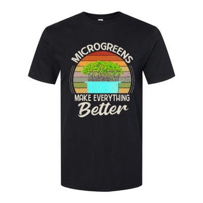 Microgreens Vegan Funny Microgreen Farmer Gardening Softstyle CVC T-Shirt