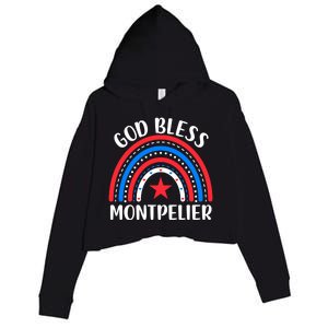 Montpelier Vermoncool Gift I Love Montpelier Usa Gift Crop Fleece Hoodie