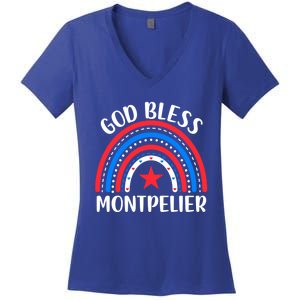 Montpelier Vermoncool Gift I Love Montpelier Usa Gift Women's V-Neck T-Shirt