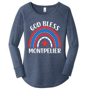 Montpelier Vermoncool Gift I Love Montpelier Usa Gift Women's Perfect Tri Tunic Long Sleeve Shirt