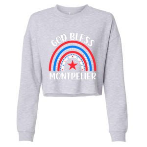 Montpelier Vermoncool Gift I Love Montpelier Usa Gift Cropped Pullover Crew