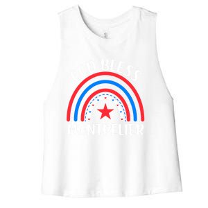 Montpelier Vermoncool Gift I Love Montpelier Usa Gift Women's Racerback Cropped Tank