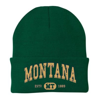 Montana Varsitystyle Graphic Knit Cap Winter Beanie