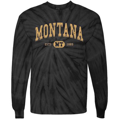 Montana Varsitystyle Graphic Tie-Dye Long Sleeve Shirt