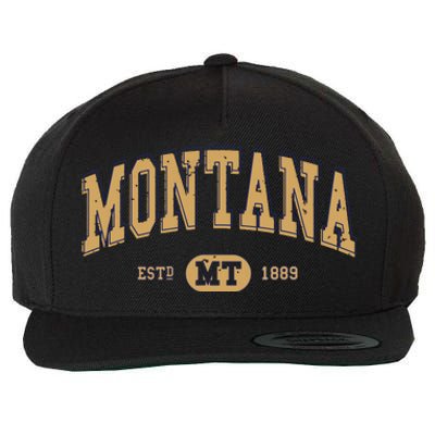 Montana Varsitystyle Graphic Wool Snapback Cap