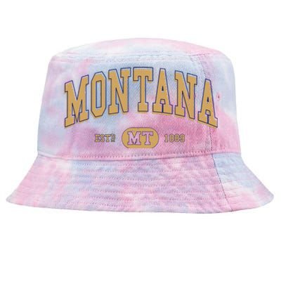 Montana Varsitystyle Graphic Tie-Dyed Bucket Hat