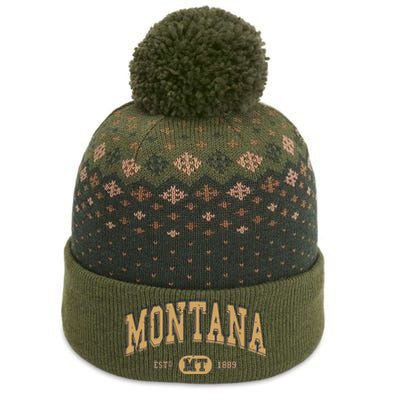 Montana Varsitystyle Graphic The Baniff Cuffed Pom Beanie