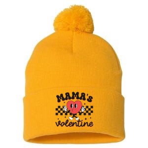 Mamas Valentine Groovy Pom Pom 12in Knit Beanie