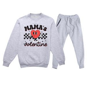 Mamas Valentine Groovy Premium Crewneck Sweatsuit Set