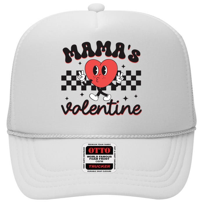 Mamas Valentine Groovy High Crown Mesh Back Trucker Hat