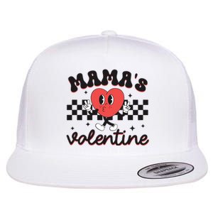 Mamas Valentine Groovy Flat Bill Trucker Hat