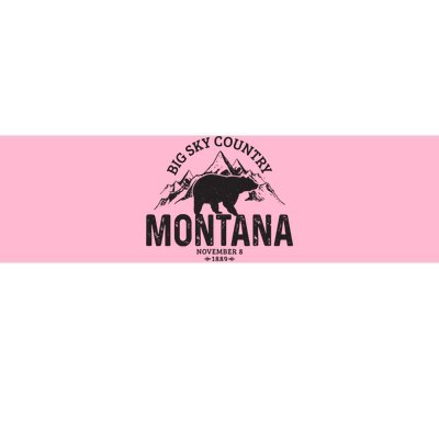 Montana Vintage Grizzly Bear Camping Hiking Souvenir Gift Bumper Sticker