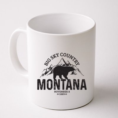 Montana Vintage Grizzly Bear Camping Hiking Souvenir Gift Mug