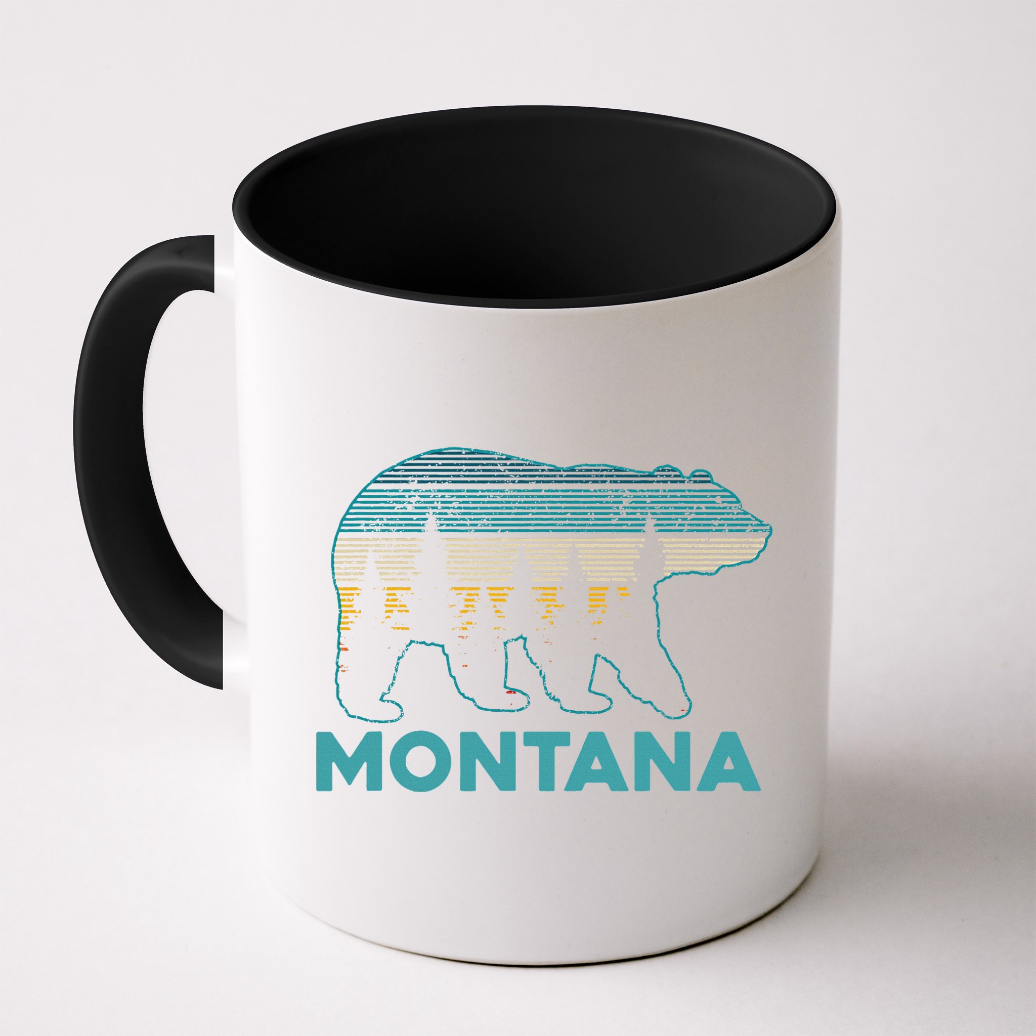 Montana Vintage Grizzly Bear Nature Hiking Souvenir Gift Mug