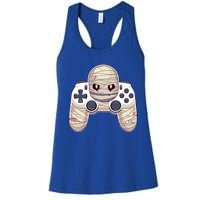 Mummy Video Game Controller Funny Halloween Gaming Graphic Gift Women's Racerback Tank