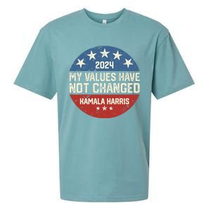 My Values Have Not Changed Kamala Harris Madam President Sueded Cloud Jersey T-Shirt