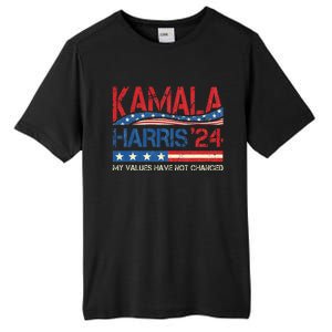 My Values Have Not Changed Kamala Harris 2024 President Tall Fusion ChromaSoft Performance T-Shirt