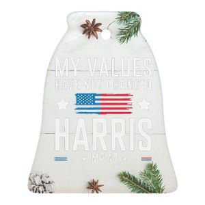 My Values Have Not Changed Kamala 2024 Ceramic Bell Ornament