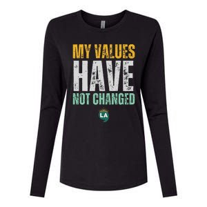 My Values Have Not Changed Womens Cotton Relaxed Long Sleeve T-Shirt