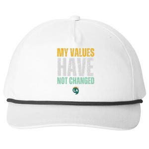 My Values Have Not Changed Snapback Five-Panel Rope Hat