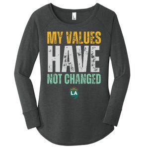 My Values Have Not Changed Women's Perfect Tri Tunic Long Sleeve Shirt