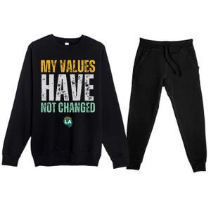 My Values Have Not Changed Premium Crewneck Sweatsuit Set