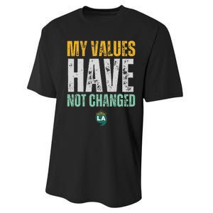 My Values Have Not Changed Performance Sprint T-Shirt