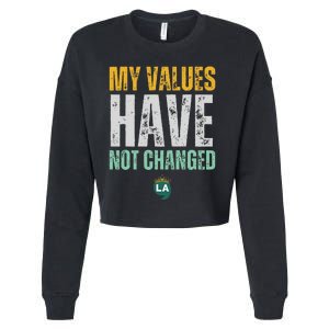 My Values Have Not Changed Cropped Pullover Crew