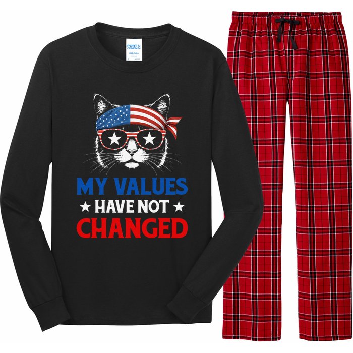 My Values Have Not Changed Kamala Harris 2024 President Long Sleeve Pajama Set