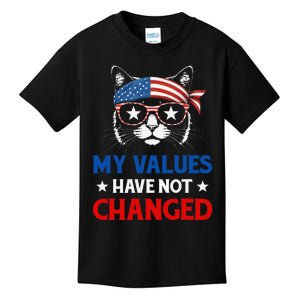 My Values Have Not Changed Kamala Harris 2024 President Kids T-Shirt