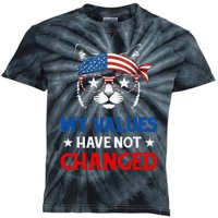 My Values Have Not Changed Kamala Harris 2024 President Kids Tie-Dye T-Shirt