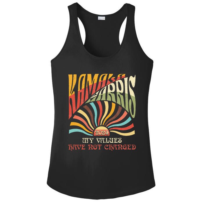 My Values Have Not Changed Kamala Harris 2024 President Ladies PosiCharge Competitor Racerback Tank