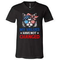 My Values Have Not Changed Kamala Harris 2024 President V-Neck T-Shirt