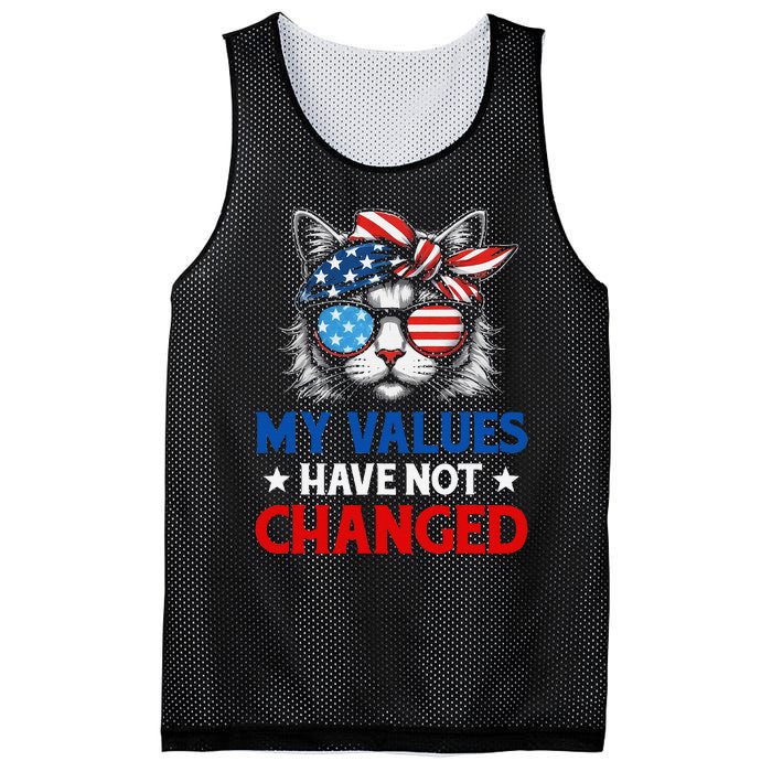 My Values Have Not Changed Kamala Harris 2024 President Mesh Reversible Basketball Jersey Tank