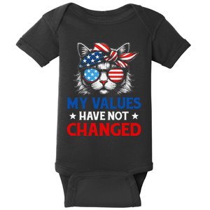 My Values Have Not Changed Kamala Harris 2024 President Baby Bodysuit