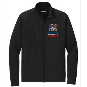 My Values Have Not Changed Kamala Harris 2024 President Stretch Full-Zip Cadet Jacket