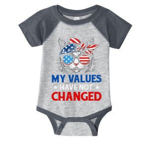 My Values Have Not Changed Kamala Harris 2024 President Infant Baby Jersey Bodysuit