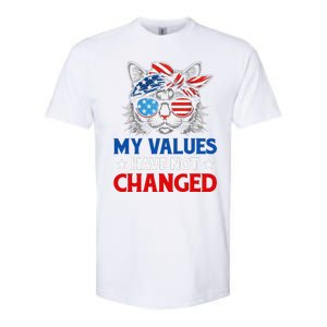 My Values Have Not Changed Kamala Harris 2024 President Softstyle CVC T-Shirt